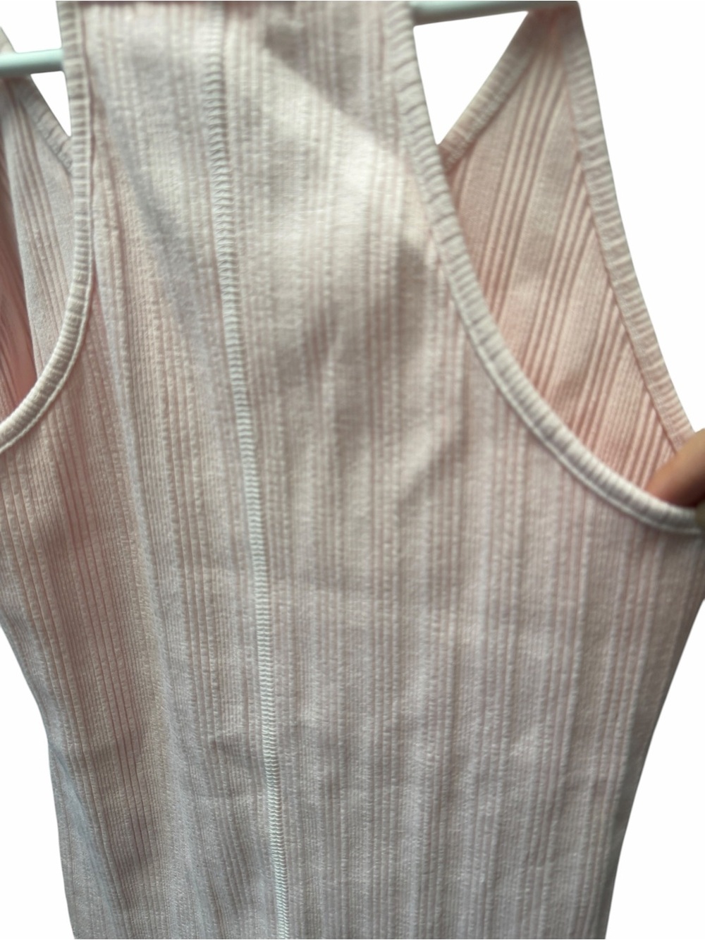 LAmade Pink Ribbed Racerback Tank NWOT Small - Picture 3 of 4
